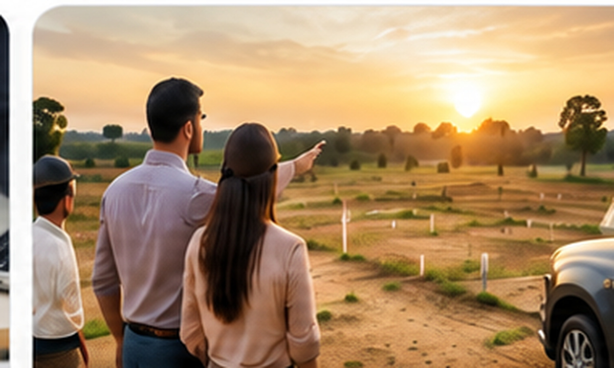 Residential plot site visit in Ujjain