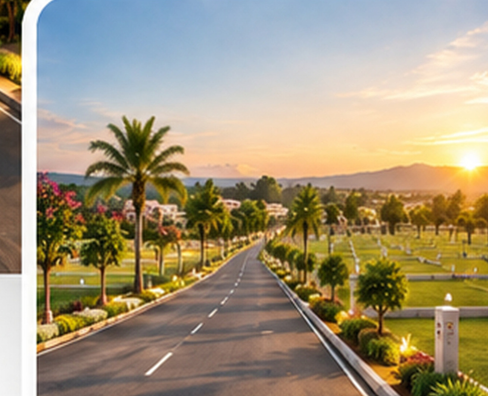 Landscaped internal road and plots at Shree Mahakaleshwar Avenue in Ujjain